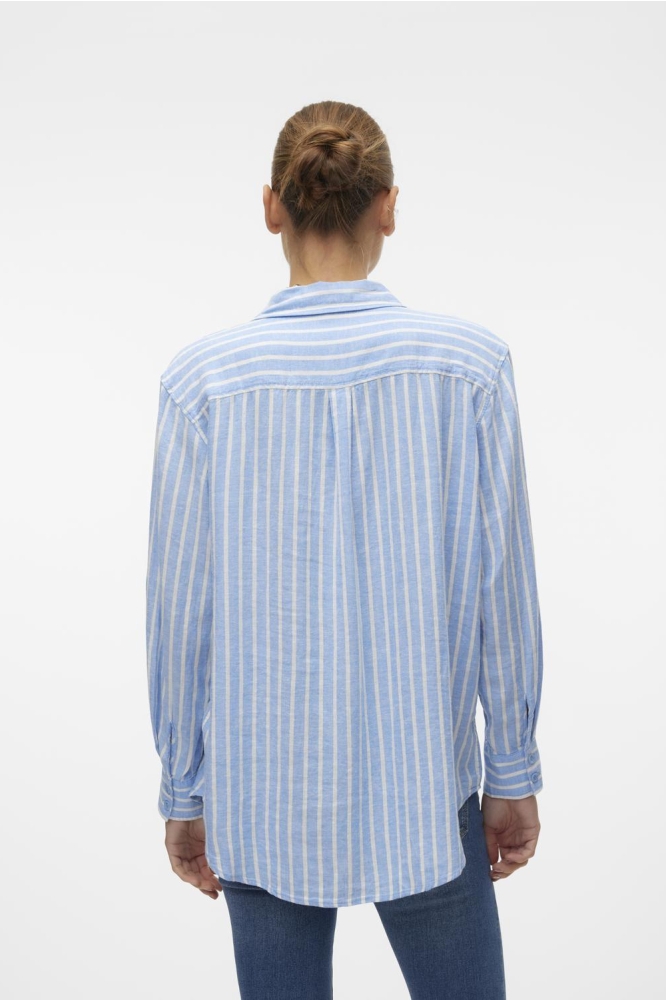 VMLINN LS SHIRT WVN NOOS 10305085 Marina stripes Olga